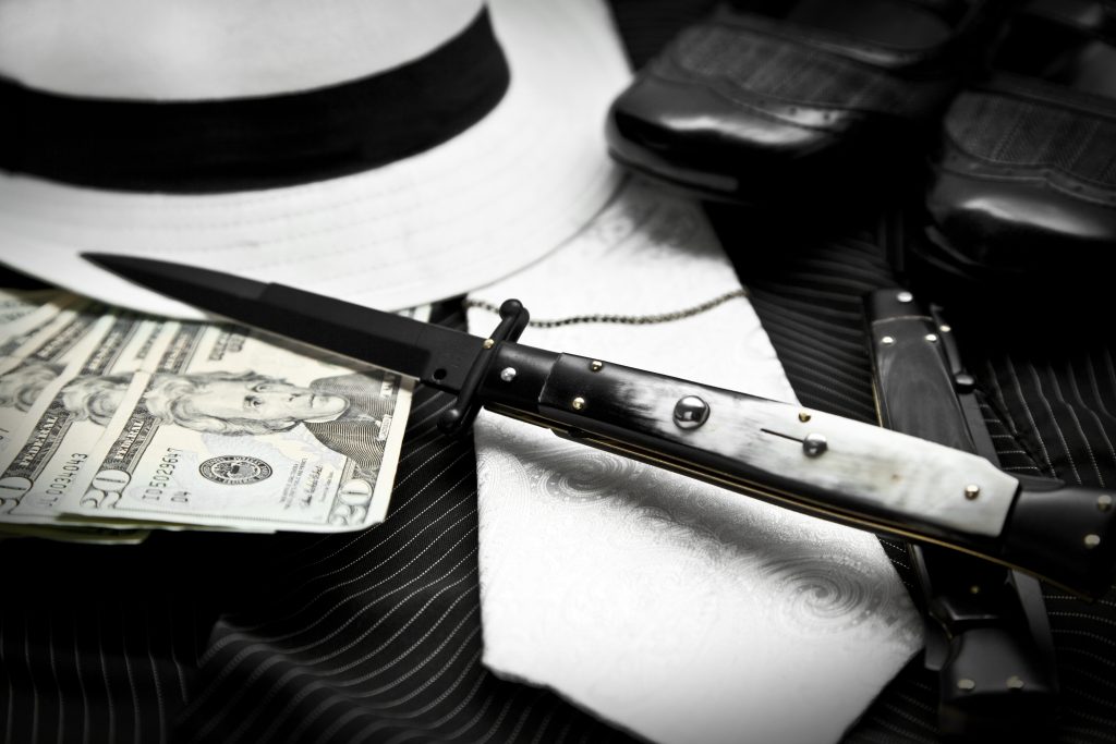 frank b italian stiletto with bayonet blade