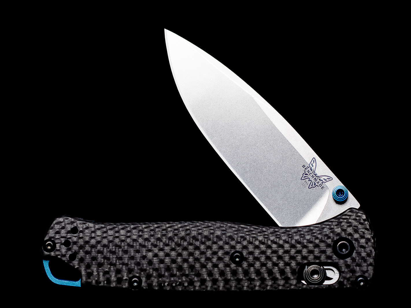 Benchmade Bugout folding knife in carbon fiber