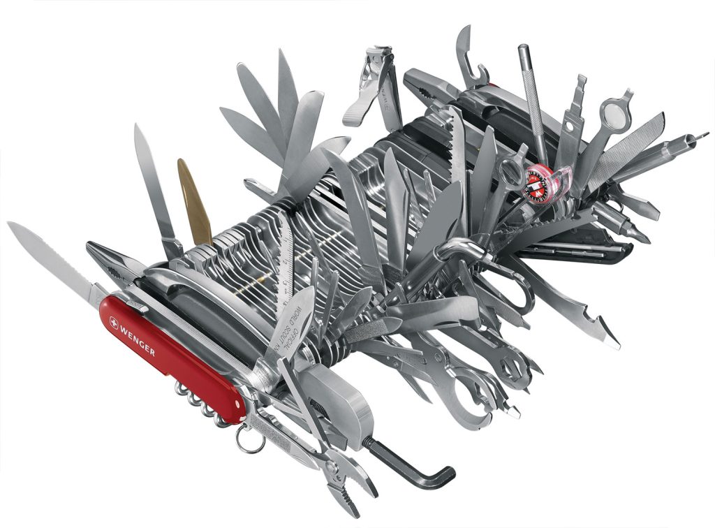 The Wenger Giant 16999 is the largest Swiss Army Knife ever made. 