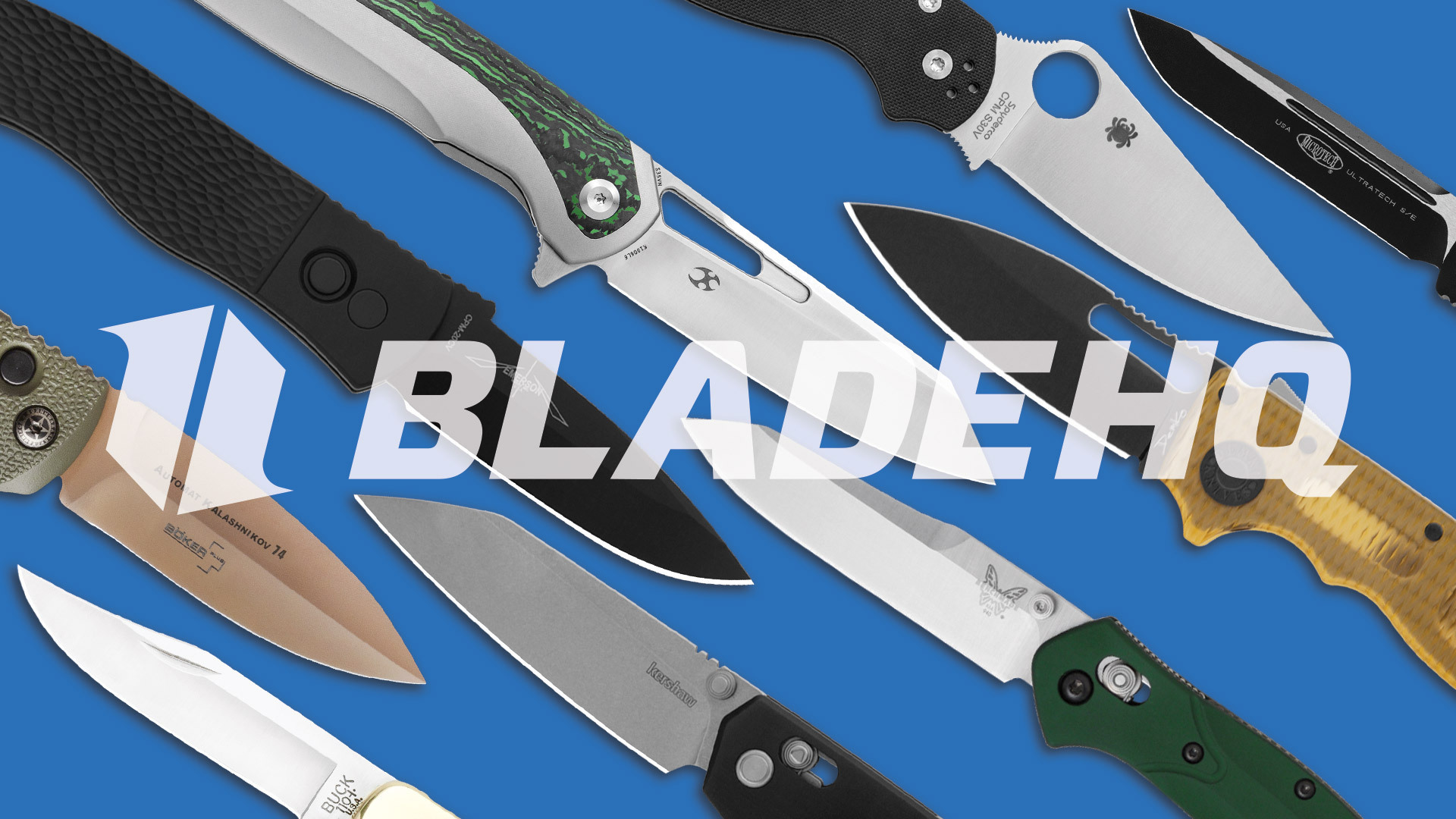 Best left-hand knives collage at Blade HQ