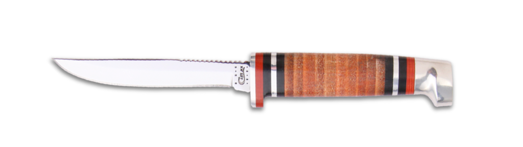 Case Small Leather Hunter Knife Fixed Blade (M3-FINN) 0379