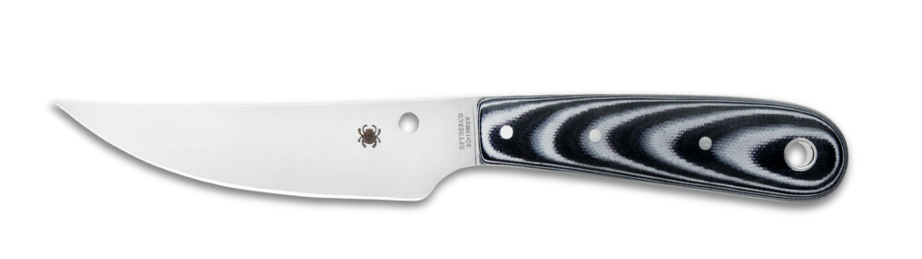 Spyderco Bow River Fixed Blade Knife Black/Gray G-10 (4.4